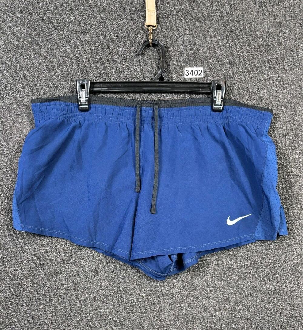 Nike Dri Fit Athletic Shorts Womens Size XL Blue 895863-492 Drawstring